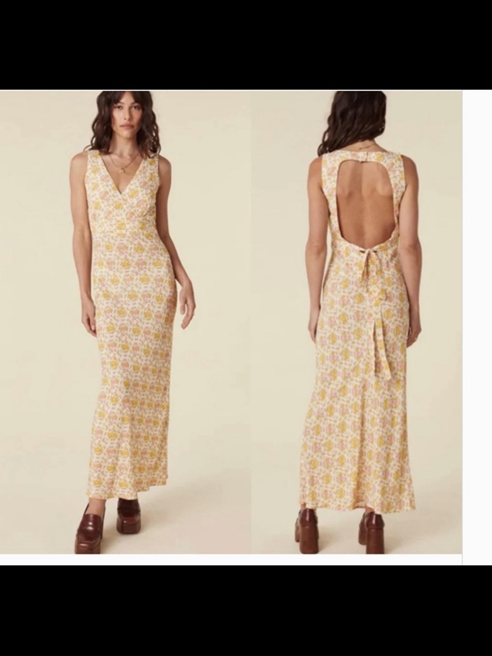 Spell Yellow Rose in Honeysuckle Maxi Dress